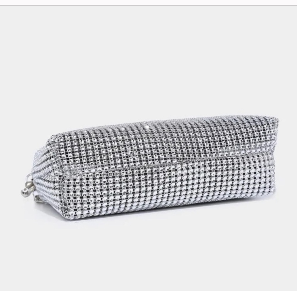 Silver Rhinestone Clutch - Picture 2 of 5